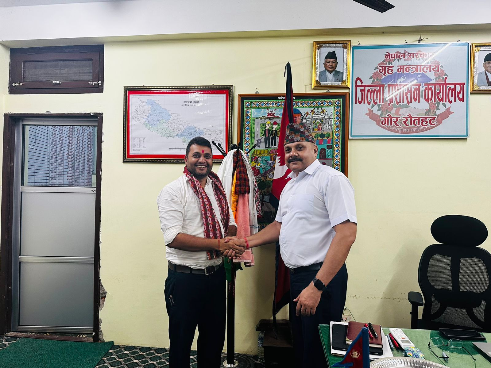 प्रशासकीय अधिकृत निरज कुमार श्रीवास्तवज्यूको विदाइको केही झलक