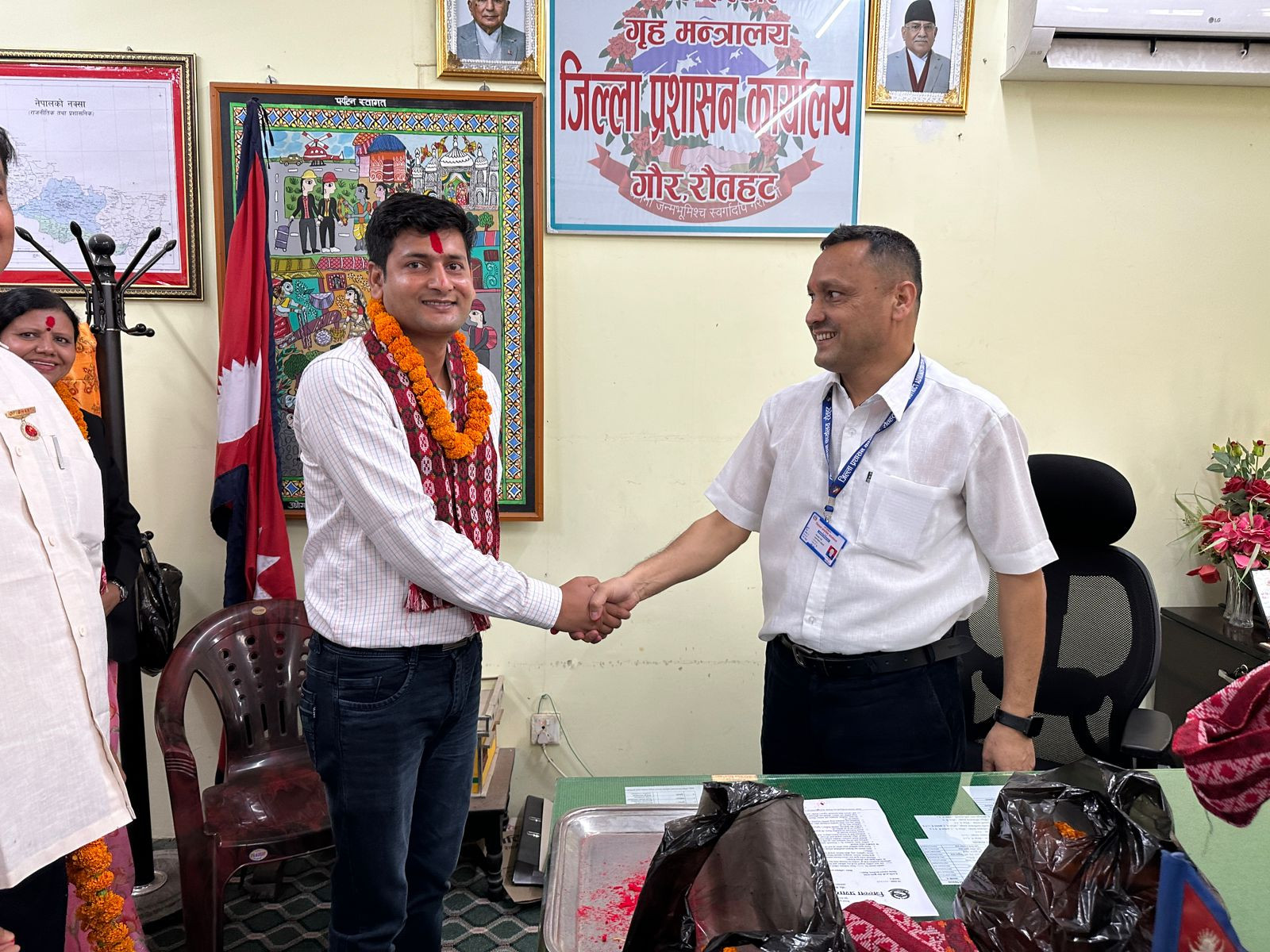 स.प्र.जि.अ. नरेश कुमार यादवज्यूको स्वागत गरिएको केही झलक