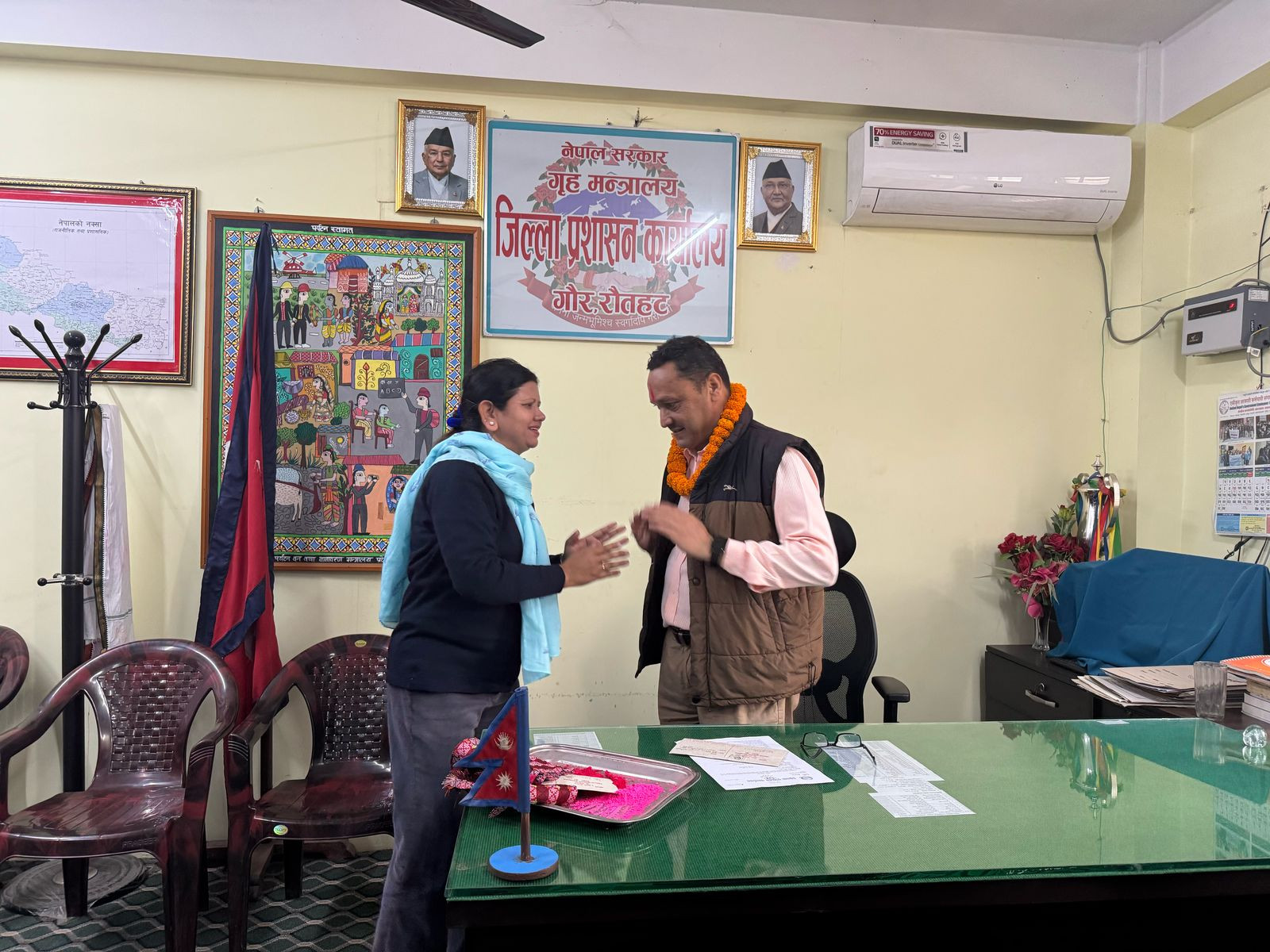 प्र.जि.अ. हिरालाल रेग्मीज्यूको विदाइको केही झलक