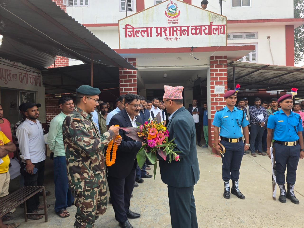 प्र.जि.अ. श्री दिनेश सागर भुसालज्यूको स्वागत गरिएको केही झलक